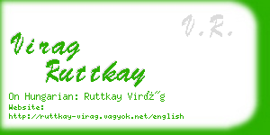 virag ruttkay business card
